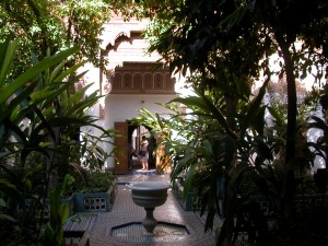 el Bahia Palace courtyard garden