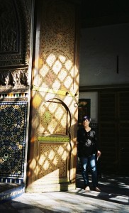 Nic standing in doorway at the el Bahia Palace