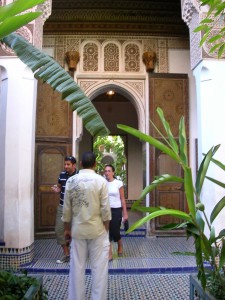 el Bahia Palace courtyard