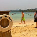 Carnival’s private beach in Roatan, Honduras